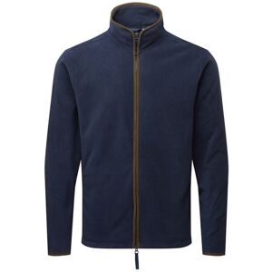(S, Brown/Navy) Premier Mens Artisan Fleece Jacket (S, Brown/Navy) Premier Mens Artisan Fleece Jacket