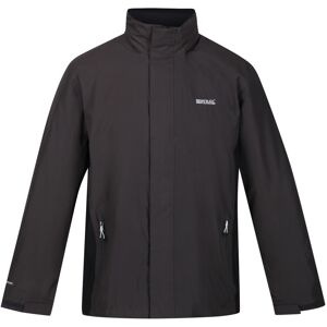 (L, Ash/Black) Regatta Great Outdoors Mens Outdoor Classic Matt Hooded Waterproo (L, Ash/Black) Regatta Great Outdoors Mens Outdoor Classic Matt Hooded Waterproo