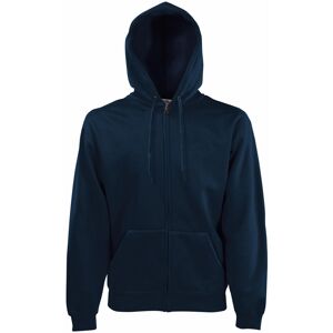 (S, Deep Navy) Fruit Of The Loom Mens Zip Through Hooded Sweatshirt / Hoodie (S, Deep Navy) Fruit Of The Loom Mens Zip Through Hooded Sweatshirt / Hoodie