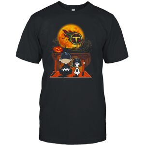ROCKINSTONE Brown Model XXL T-shirt with Tennessee Titans and Moon ROCKINSTONE Brown Model XXL T-shirt with Tennessee Titans and Moon