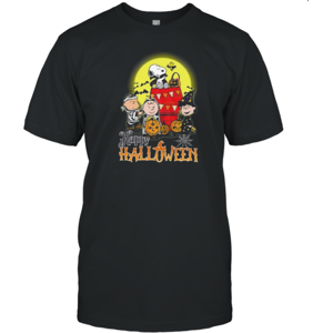 Gildan (M) Snoopy With Charlie Brown And Friends Happy 2024 Halloween T-Shirt Gildan (M) Snoopy With Charlie Brown And Friends Happy 2024 Halloween T-Shirt
