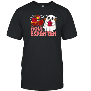 Gildan (S) Aqui Espantan Latin Halloween Spanish Halloween Funny Spooky T-Shirt Gildan (S) Aqui Espantan Latin Halloween Spanish Halloween Funny Spooky T-Shirt