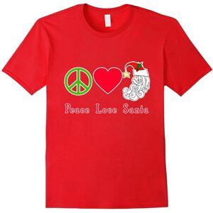 Gildan (XXL) Peace Love Santa Father's Dayaus T-shirt by Scarebaby-Father's Day Gildan (XXL) Peace Love Santa Father's Dayaus T-shirt by Scarebaby-Father's Day