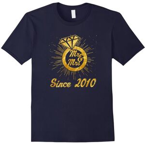 Gildan (S) 7th Wedding Anniversary Gifts Mr & Mrs Since 2010 T-Shirt-Father's Day Gildan (S) 7th Wedding Anniversary Gifts Mr & Mrs Since 2010 T-Shirt-Father's Day