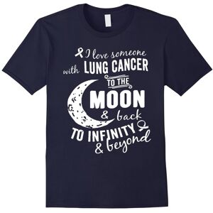 Gildan (XL) I Love Someone With Lung Cancer To The Moon & Back T-Shirt-Father's Day Gildan (XL) I Love Someone With Lung Cancer To The Moon & Back T-Shirt-Father's Day