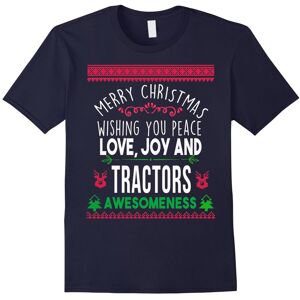 Gildan (XL) Merry Christmas peace love joy & tractor awesomeness t-shirt-Father's Day Gildan (XL) Merry Christmas peace love joy & tractor awesomeness t-shirt-Father's Day