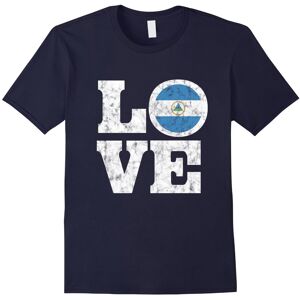 Gildan (S) Nicaragua Love T-Shirt Nicaraguan Flag Distressed Tee-Father's Day Gildan (S) Nicaragua Love T-Shirt Nicaraguan Flag Distressed Tee-Father's Day