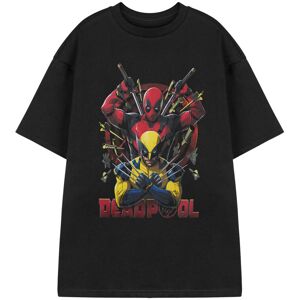 (Medium) Marvel Deadpool Short Sleeved T-Shirt (Mens Black) (Medium) Marvel Deadpool Short Sleeved T-Shirt (Mens Black)