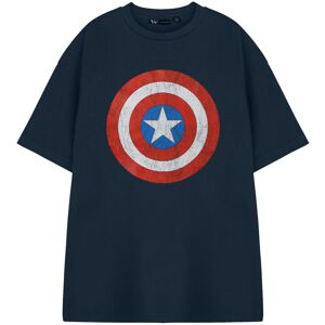 (Medium) Marvel Captain America Short Sleeved T-Shirt (Mens Blue) (Medium) Marvel Captain America Short Sleeved T-Shirt (Mens Blue)