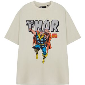 (XX-Large) Marvel Short Sleeved T-Shirt (Mens Beige) (XX-Large) Marvel Short Sleeved T-Shirt (Mens Beige)