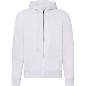 (XXL, White) Fruit Of The Loom Mens Classic Heather Zipped Hoodie (XXL, White) Fruit Of The Loom Mens Classic Heather Zipped Hoodie