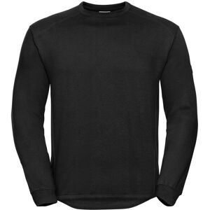(XS, Black) Russell Mens Spotshield Heavy Duty Crew Neck Sweatshirt (XS, Black) Russell Mens Spotshield Heavy Duty Crew Neck Sweatshirt