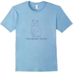 Gildan (S) I Love My Exotic Shorthair Cat Lover Breed Owner T-shirt-Father's Day Gildan (S) I Love My Exotic Shorthair Cat Lover Breed Owner T-shirt-Father's Day