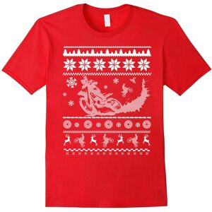 Gildan (S) Ugly Christmas Sweater Lover Dirt Bike T-Shirt-Father's Day Gildan (S) Ugly Christmas Sweater Lover Dirt Bike T-Shirt-Father's Day