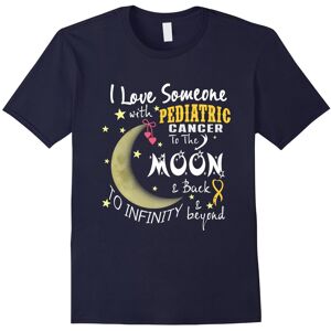 Gildan (M) I Love Someone With Pediatric Cancer to The Moon Shirt-Father's Day Gildan (M) I Love Someone With Pediatric Cancer to The Moon Shirt-Father's Day