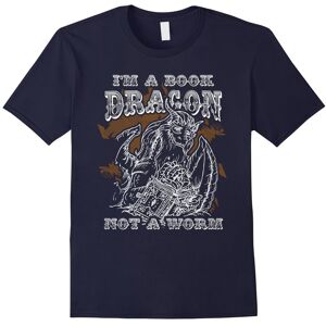 Gildan (XL) I Am A Book Dragon Not A Worm Funny Book Lover Gift T-Shirt-Father's Day Gildan (XL) I Am A Book Dragon Not A Worm Funny Book Lover Gift T-Shirt-Father's Day
