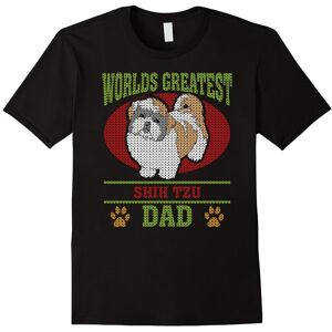 Gildan (M) Ugly Sweater Shih Tzu Dad T-shirt-Father's Day Gildan (M) Ugly Sweater Shih Tzu Dad T-shirt-Father's Day