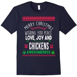 Gildan (XXXL) Merry Christmas peace love joy chickens awesomeness t-shirt-Father's Day Gildan (XXXL) Merry Christmas peace love joy chickens awesomeness t-shirt-Father's Day
