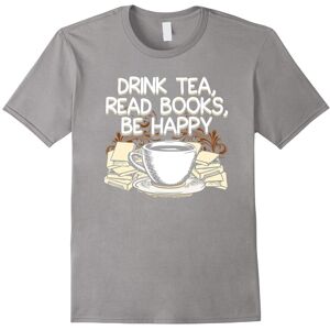 Gildan (XL) Drink Tea Read Books Be Happy Book Lover T-shirt-Father's Day Gildan (XL) Drink Tea Read Books Be Happy Book Lover T-shirt-Father's Day