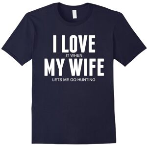 Gildan (XXXL) Men's Funny I Love (When) My Wife (Lets Me Go Hunting) T Shirt-Father's D Gildan (XXXL) Men's Funny I Love (When) My Wife (Lets Me Go Hunting) T Shirt-Father's D