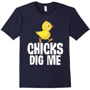 Gildan (L) Chicks Dig Me Funny Cute Pun Bird Lover T-Shirt-Father's Day Gildan (L) Chicks Dig Me Funny Cute Pun Bird Lover T-Shirt-Father's Day
