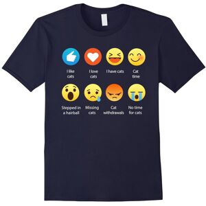 Gildan (XL) I Love Cats Emoji Emoticon Graphic Tee T-Shirt-Father's Day Gildan (XL) I Love Cats Emoji Emoticon Graphic Tee T-Shirt-Father's Day