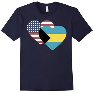 Gildan (XXL) The Bahamas USA I love like flag heart half T Shirt tee-Father's Day Gildan (XXL) The Bahamas USA I love like flag heart half T Shirt tee-Father's Day