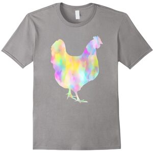 Gildan (XXXL) Chicken T-Shirt – Funky Watercolor Love Chickens Farm Tee-Father's Day Gildan (XXXL) Chicken T-Shirt – Funky Watercolor Love Chickens Farm Tee-Father's Day