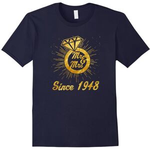Gildan (L) 69th Wedding Anniversary Gifts Mr & Mrs Since 1948 T-Shirt-Father's Day Gildan (L) 69th Wedding Anniversary Gifts Mr & Mrs Since 1948 T-Shirt-Father's Day