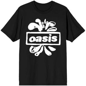 (M, Black) Oasis Splat Band Logo T Shirt (M, Black) Oasis Splat Band Logo T Shirt