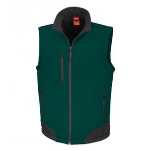 (XXL, Bottle Green/Black) Result Mens Soft Shell Bodywarmer (XXL, Bottle Green/Black) Result Mens Soft Shell Bodywarmer