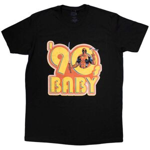 Marvel (XL, Black) Deadpool 90s Baby Retro Logo T Shirt Marvel (XL, Black) Deadpool 90s Baby Retro Logo T Shirt