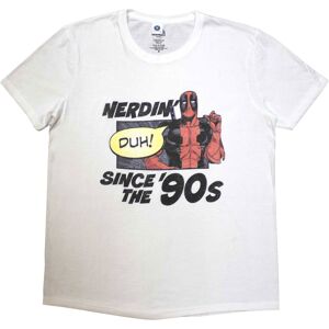 Marvel (S, White) Deadpool Nerdin Since The 90s T Shirt Marvel (S, White) Deadpool Nerdin Since The 90s T Shirt