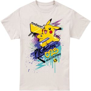 Pokémon (S, Natural) Pokemon Mens 025 Pikachu T-Shirt Pokémon (S, Natural) Pokemon Mens 025 Pikachu T-Shirt