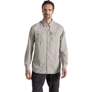 (S, Parchment) Craghoppers Mens Adventure III Nosilife Long-Sleeved Shirt (S, Parchment) Craghoppers Mens Adventure III Nosilife Long-Sleeved Shirt
