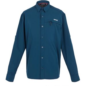 (M, Moonlight Denim) Regatta Mens Plain Packaway Long-Sleeved Travel Shirt (M, Moonlight Denim) Regatta Mens Plain Packaway Long-Sleeved Travel Shirt