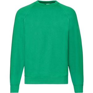 (M, Kelly Green) Fruit Of The Loom Mens Classic 80/20 Raglan Sweatshirt (M, Kelly Green) Fruit Of The Loom Mens Classic 80/20 Raglan Sweatshirt