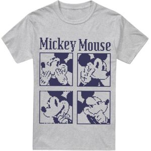 (S, Sport Heather) Disney Mens Mickey Mouse Pixelated T-Shirt (S, Sport Heather) Disney Mens Mickey Mouse Pixelated T-Shirt