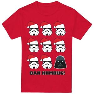 (M, Red) Star Wars Mens Bah Humbug Stormtrooper Darth Vader T-Shirt (M, Red) Star Wars Mens Bah Humbug Stormtrooper Darth Vader T-Shirt