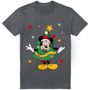 (L, Charcoal) Disney Mens Mickey Mouse Christmas Tree T-Shirt (L, Charcoal) Disney Mens Mickey Mouse Christmas Tree T-Shirt