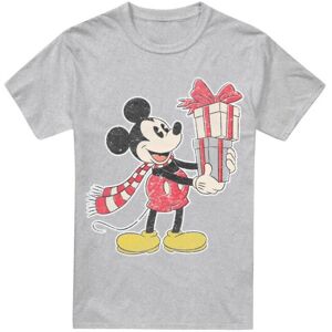 (XXL, Sport Heather) Disney Mens Mickey Mouse Present Christmas T-Shirt (XXL, Sport Heather) Disney Mens Mickey Mouse Present Christmas T-Shirt