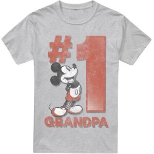 (XL, Sport Heather) Disney Mens Number 1 Grandpa Mickey Mouse T-Shirt (XL, Sport Heather) Disney Mens Number 1 Grandpa Mickey Mouse T-Shirt