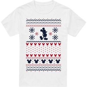 (3XL, White) Disney Mens Mickey Mouse Christmas Sweater T-Shirt (3XL, White) Disney Mens Mickey Mouse Christmas Sweater T-Shirt