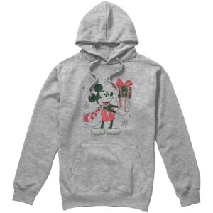 (L, Sport Heather) Disney Mens Mickey Mouse Present Christmas Hoodie (L, Sport Heather) Disney Mens Mickey Mouse Present Christmas Hoodie