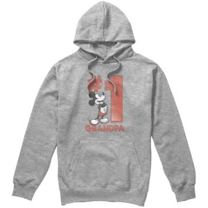 (L, Sport Heather) Disney Mens Number 1 Grandpa Mickey Mouse Hoodie (L, Sport Heather) Disney Mens Number 1 Grandpa Mickey Mouse Hoodie