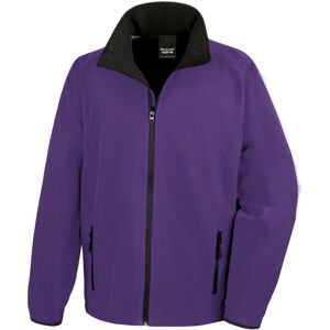 (M, Purple/Black) Result Core Mens Printable Soft Shell Jacket (M, Purple/Black) Result Core Mens Printable Soft Shell Jacket