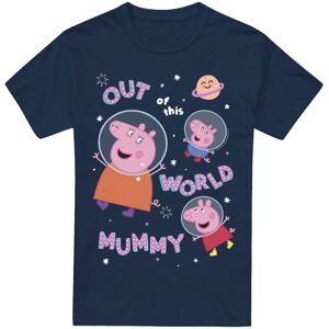 (L, Navy) Peppa Pig Mens Is Out Of This World Mummy Pig T-Shirt (L, Navy) Peppa Pig Mens Is Out Of This World Mummy Pig T-Shirt