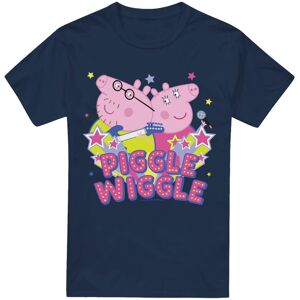 (L, Navy) Peppa Pig Mens Piggle Wiggle Mummy Pig Daddy pig T-Shirt (L, Navy) Peppa Pig Mens Piggle Wiggle Mummy Pig Daddy pig T-Shirt