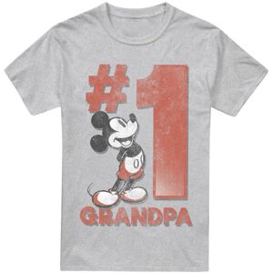 (S, Sport Heather) Disney Mens Number 1 Grandpa Mickey Mouse T-Shirt (S, Sport Heather) Disney Mens Number 1 Grandpa Mickey Mouse T-Shirt