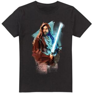 (3XL, Black) Star Wars Mens Obi Wan Kenobi Painted T-Shirt (3XL, Black) Star Wars Mens Obi Wan Kenobi Painted T-Shirt